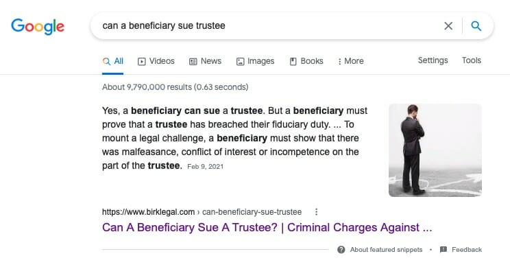 Google Featured Snippet Lawyers