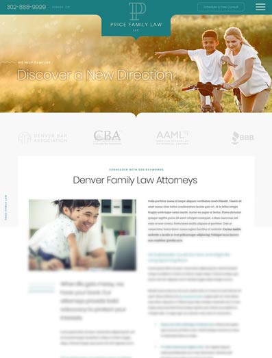 Family Law Web Design, Price